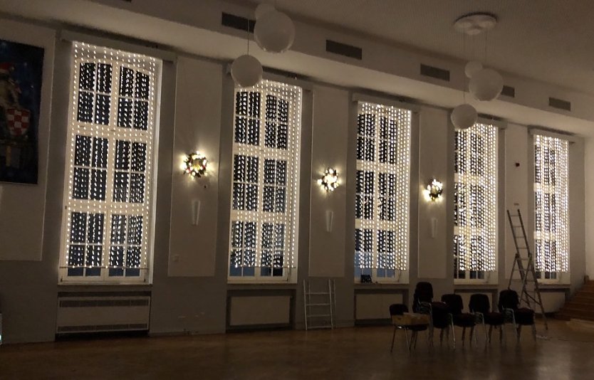 Weihnachtlicher schmuck im Kulturhaus (Foto: M.Manthey)