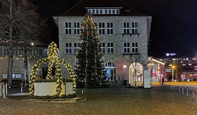 Nordh&auml;user Rathaus am Abend (Foto: P.Blei)