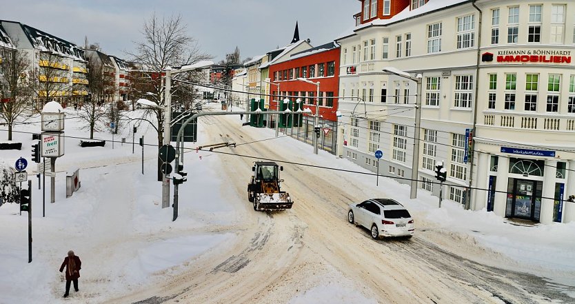 Winterchaos im Februar 2021 (Foto: nnz-Archiv)