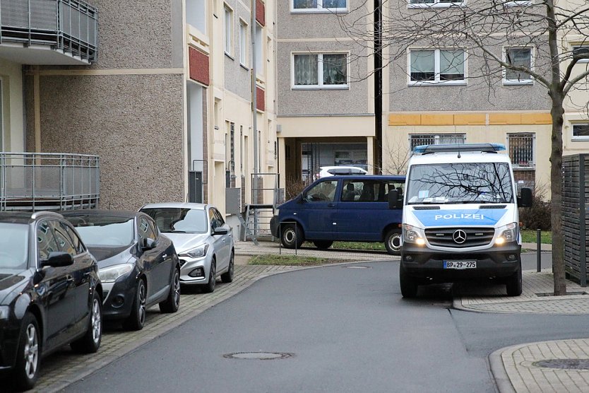 Durchsuchung in Sondershausen (Foto: S. Dietzel)