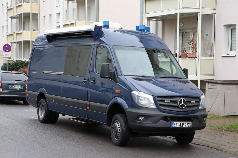 Einsatzfahrzeug Auf dem Sand in Nordhausen (Foto: S. Dietzel)