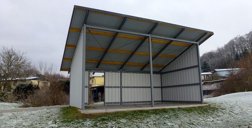 Die neue Abschlagh&uuml;tte in Neustadt (Foto: Hans-Leopld Holzapfel)