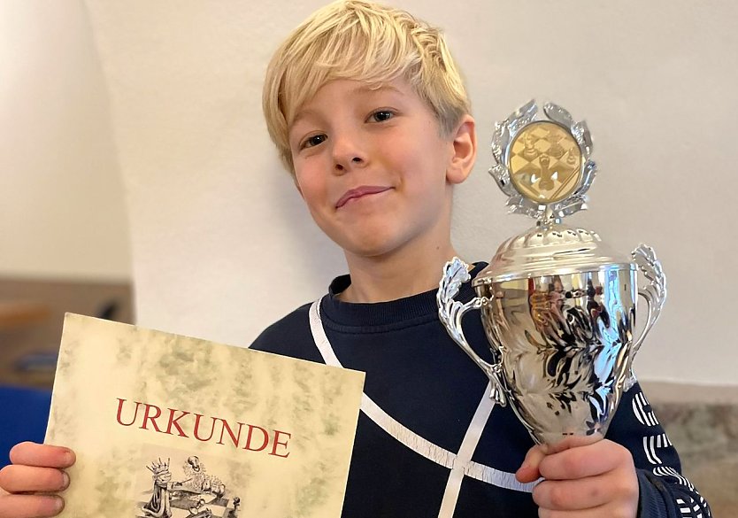 Der gl&uuml;ckliche Sieger Johann Meitzner (Foto: SC Rochade Leinefelde)