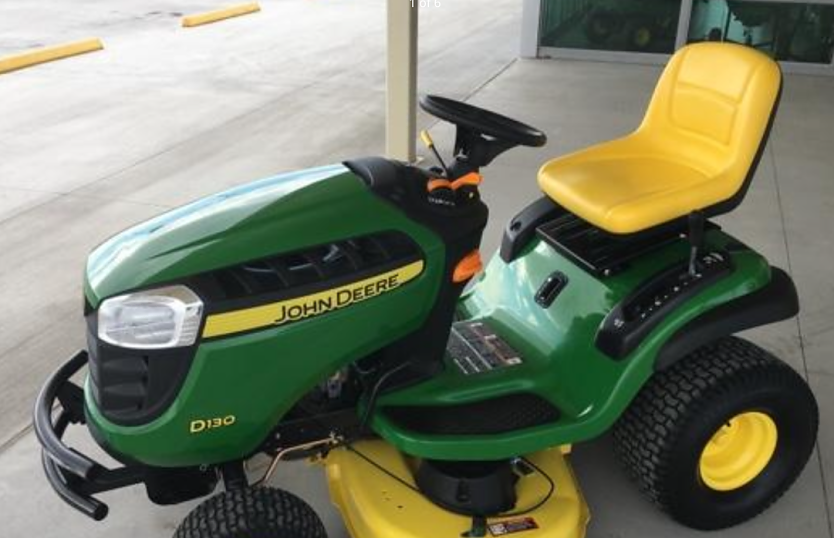 Fotoaufnahme von einem baugleichen Rasentraktor der Marke John Deree. (Foto: Polizei Mansfeld-S&uuml;dharz )