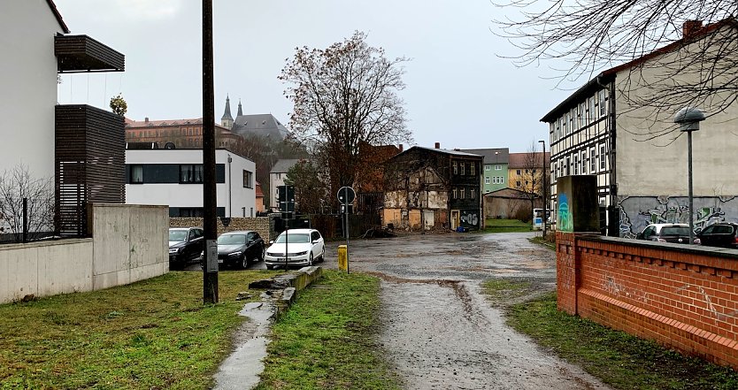 Rosengasse mit Blick zur Hohensteinerstra&szlig;e (Foto: &copy;Stadtverwaltung Nordhausen)