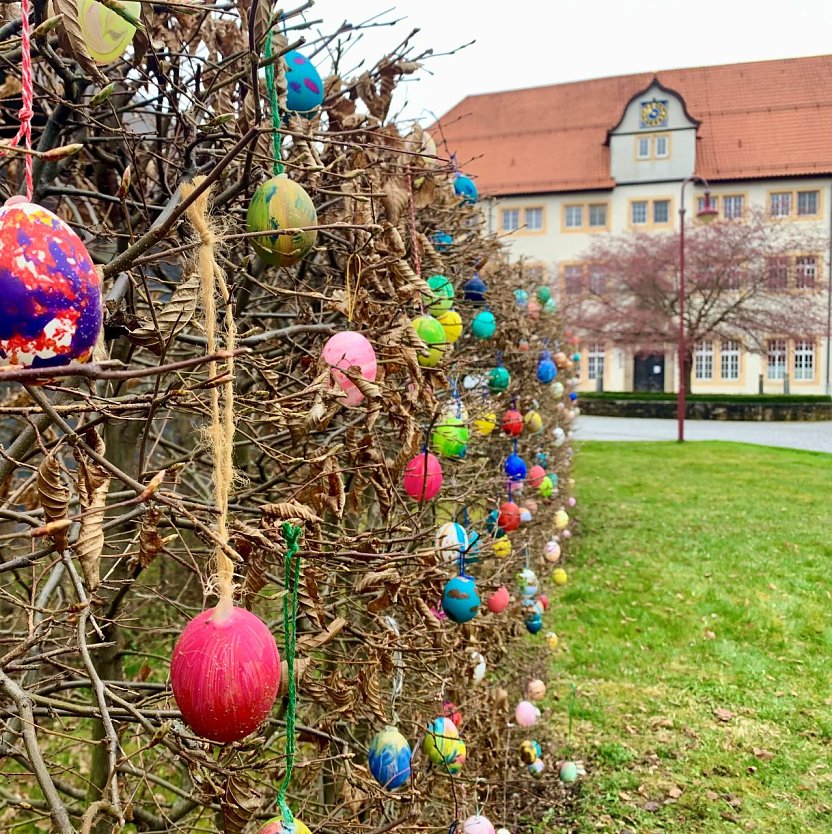 Osterschmuck f&uuml;r die Reifensteiner Klinik (Foto: Eichsfeldklinikum)