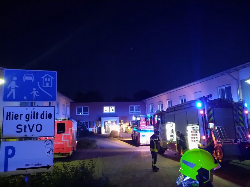 Einsatz bei der Reha-Klinik f&uuml;r Kinder und Jugendliche in Bad Frankenhausen (Foto: Feuerwehr Bad Frankenhausen/Silvio Dietzel)