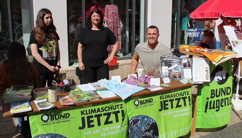Der Stand der BUND-Jugend beim "Gr&uuml;nen Innenstadtfest" (Foto: Eva Maria Wiegend)