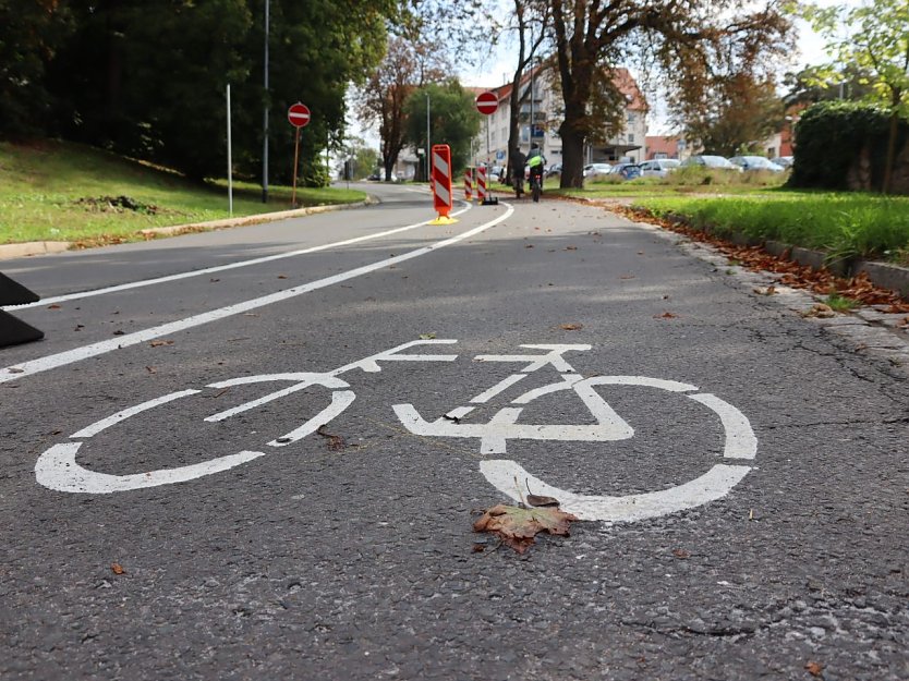 Gesperrte Wallrothstra&szlig;e (Foto: Stadtverwaltung Nordhausen)