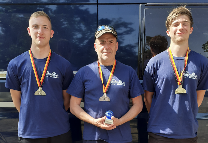 So sehen Sieger aus - Mario K&ouml;hler, Pascal Hahnemann und Olli Gothe vom TSC Neptun (Foto: TSC Neptun)