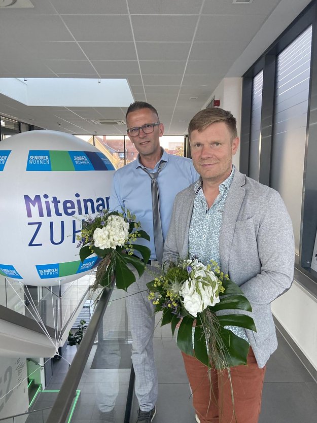 Gunter Hebestreit und Mike Szybalski (Foto: WBG Südharz) Gunter Hebestreit und Mike Szybalski (Foto: WBG Südharz)