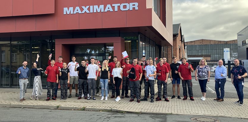 Maximator konnte im August 18 neue Auszubildende am Firmensitz in Nordhausen begr&uuml;&szlig;en. (Foto: Maximator)