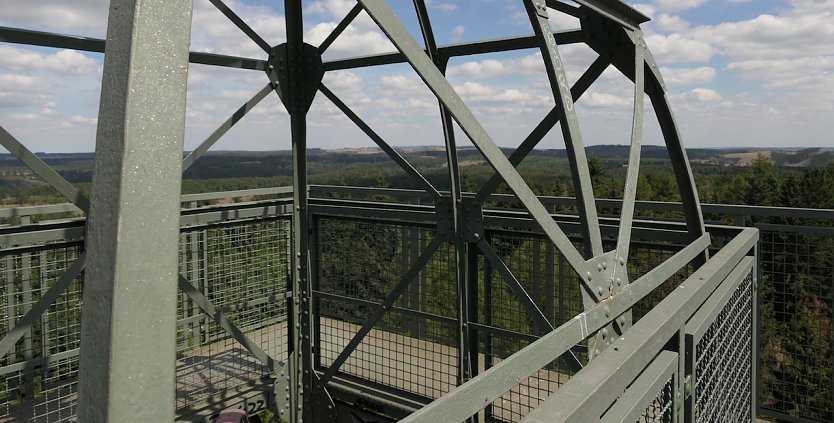 Blick vom Poppenbergturm (Foto: Anja Apel) Blick vom Poppenbergturm (Foto: Anja Apel)