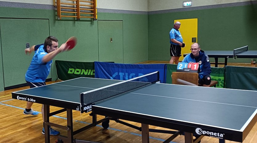 Rene Engel (li.) steuerte 2,5 Punkte zum Sieg bei (Foto: B.Bilke)