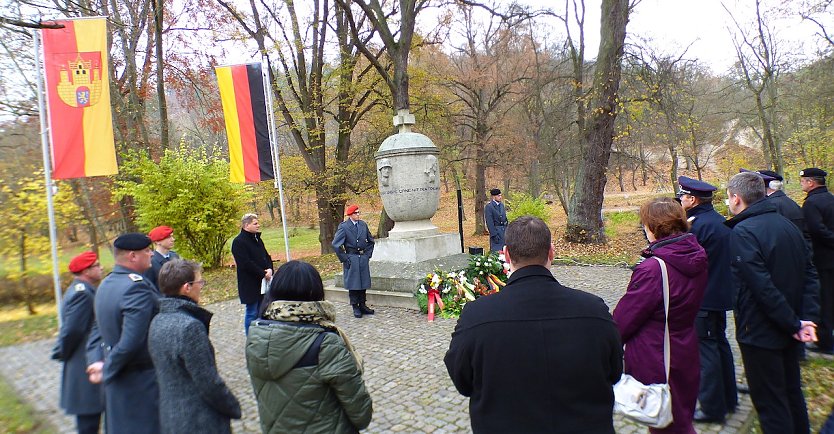 Gedenken am Volkstrauertag in Bad Frankenhausen 2021 (Foto: Peter M&ouml;bius)