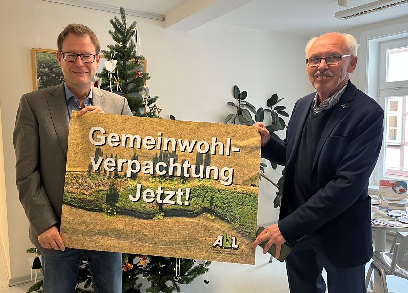 Dr. Johannes Bruns und Dr. Friedhelm Feindt (Foto: Stadt M&uuml;hlhausen)