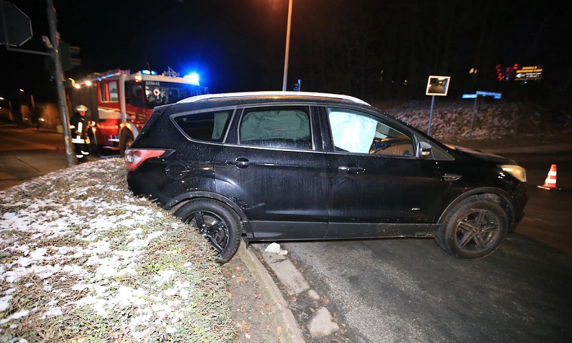 Unfall in Sondershausen (Foto: S.Dietzel)