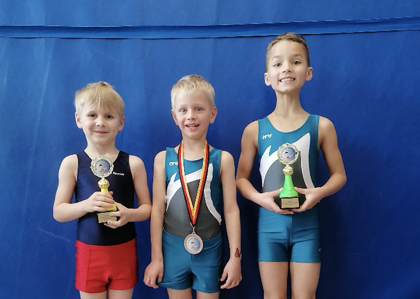 Theo, Louis und Levien vom SV Germania Heringen (Foto: SV Germania Heringen)