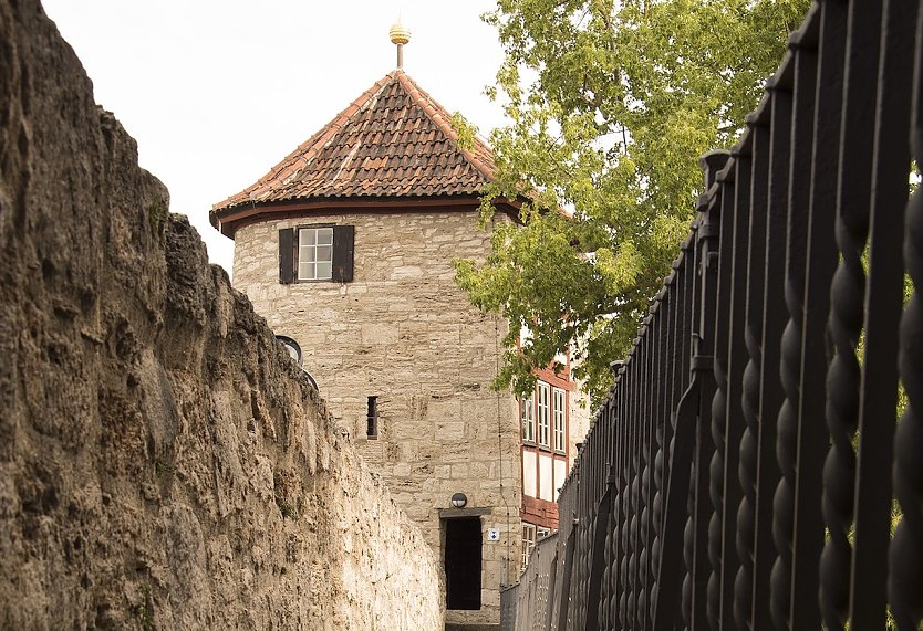 Historische Wehranlage in M&uuml;hlhausen  (Foto: Alexander Diehl)