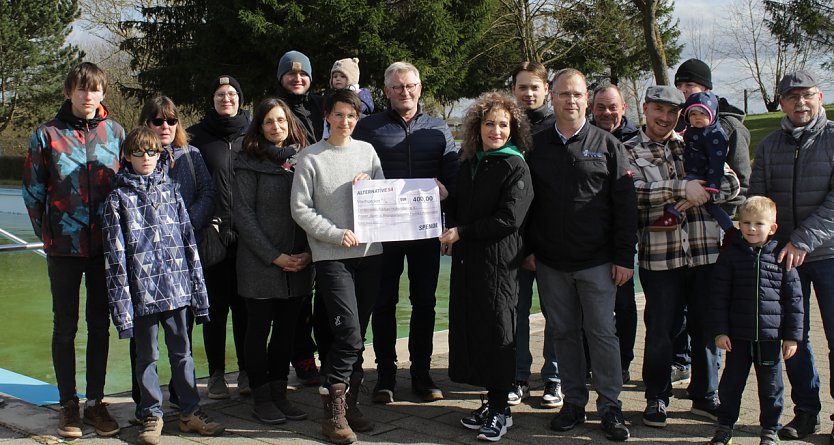 Besuch im Freibad (Foto: privat)