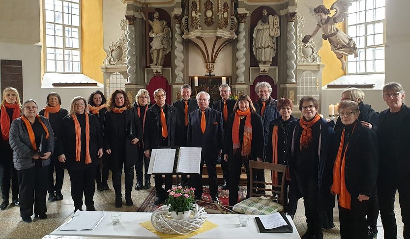 "Cantamus" bei seinem Konzert im M&auml;rz dieses Jahres in Trebra (Foto: privat)