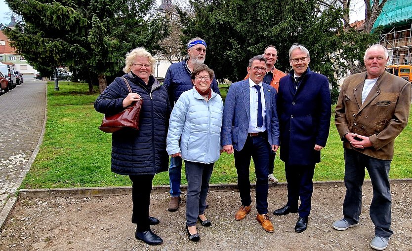 Minister Georg Maier (2. v. r.) zu Besuch in Bad Tennstedt (Foto: Madlen Bohn)
