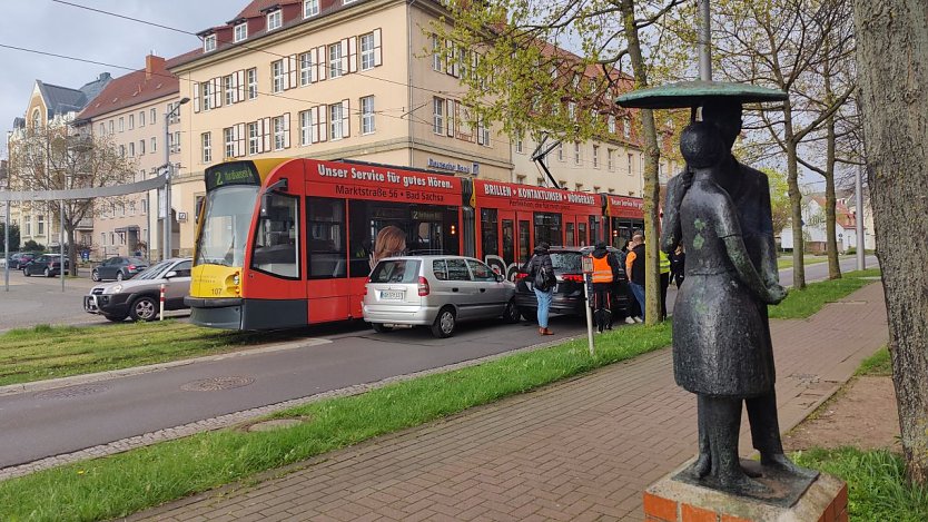 Unfall in der Töpferstraße (Foto: Peter Blei) Unfall in der Töpferstraße (Foto: Peter Blei)