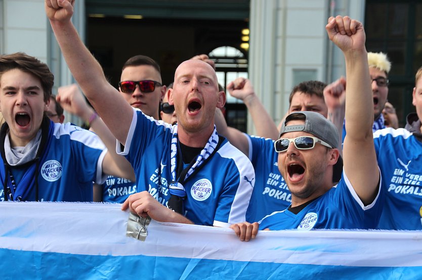 Wacker-Fans freuen sich &uuml;ber die Verlegung des Pokalendspiels (Foto: Stadtverwaltung Nordhausen)