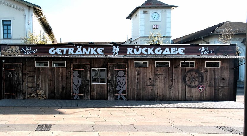 Wenigstens f&uuml;r ein Wochenende wird der Nordh&auml;user Bahnhof eine funktionierende Toilette haben (Foto: Peter Blei)