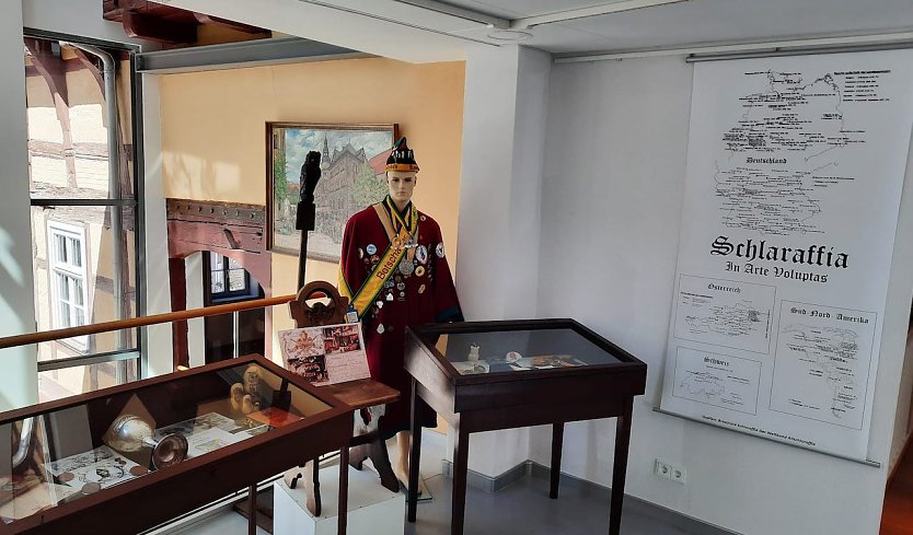 Exposition zur Geschichte der Schlaraffen in Nordhausen im Museum Flohburg (Foto: UHU)