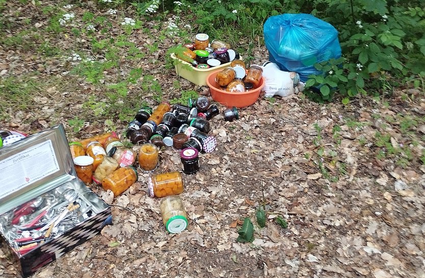 Achtlose M&uuml;llentsorgung am Possen (Foto: Der Redaktion bekannt)
