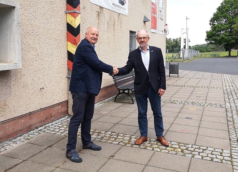 Zeitzeugen und Vorsitzende - Horst Dornieden und Wolfgang Nolte (Foto: Grenzlandmuseum Eichsfeld)