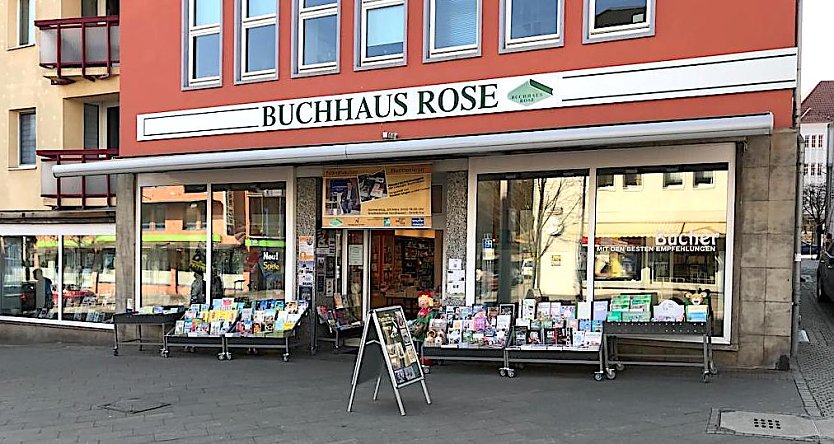 Liegt mitten in der Kernzone, geh&ouml;rt zum Eigelb: Das Buchhaus Rose (Foto: nnz-Archiv)