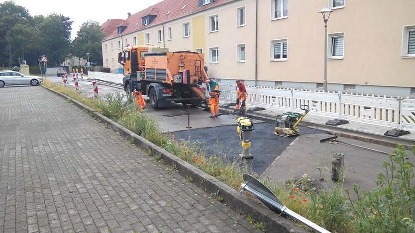 W&auml;hrend der Bauarbeiten (Foto: K.Frank)