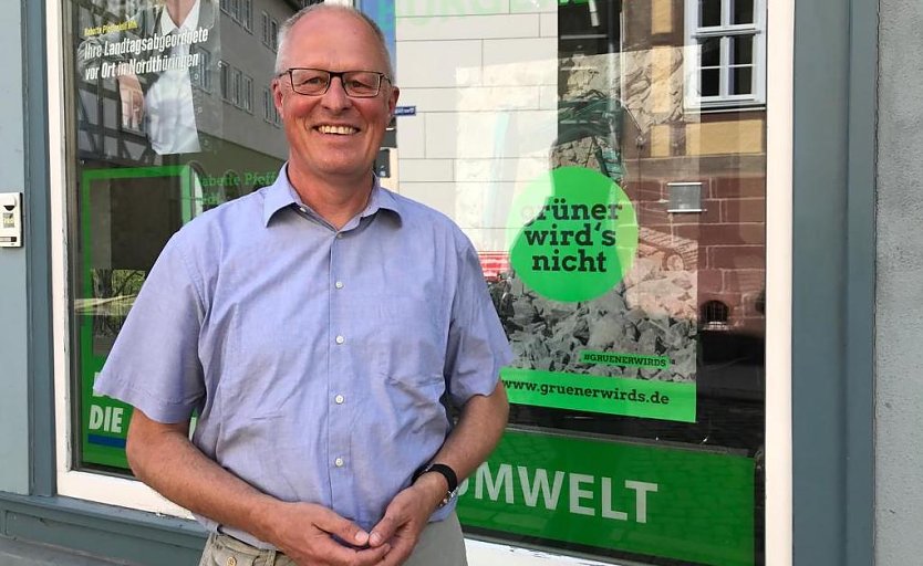 Carsten Meyer m&ouml;chte f&uuml;r die GR&Uuml;NEN Oberb&uuml;rgermeister von Nordhausen werden. (Foto: Eva Maria Wiegand)