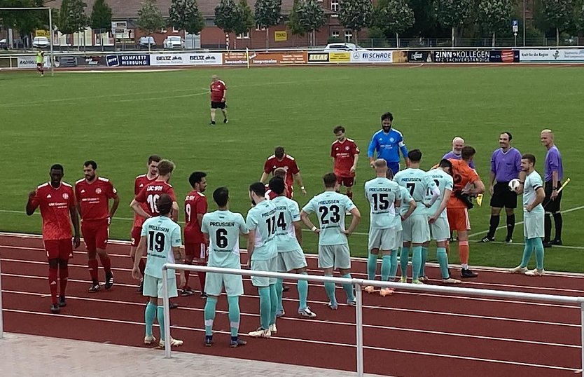 Gelungene Generalprobe der Preu&szlig;en vor dem Start der Th&uuml;ringenliga am n&auml;chsten Samstag. (Foto: FSV P)