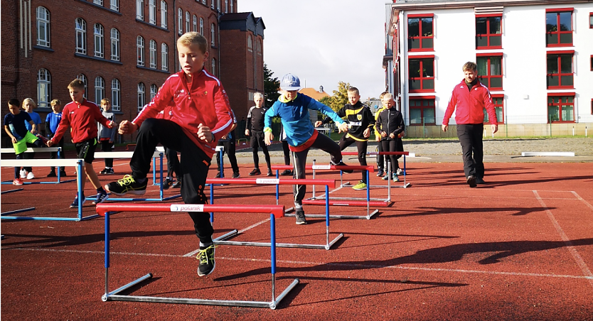 Thüringer Leichtathletiktalente trafen sich in Nordhausen (Foto: Sandra Arm) Thüringer Leichtathletiktalente trafen sich in Nordhausen (Foto: Sandra Arm)