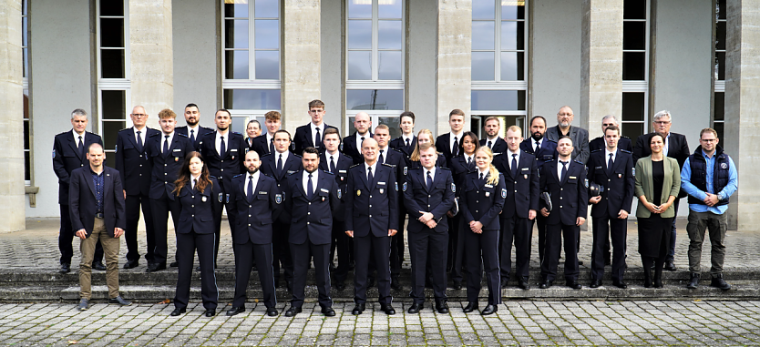 21 neue Beamte f&uuml;r Nordth&uuml;ringen (Foto: Landespolizeiinspektion Nordhausen)