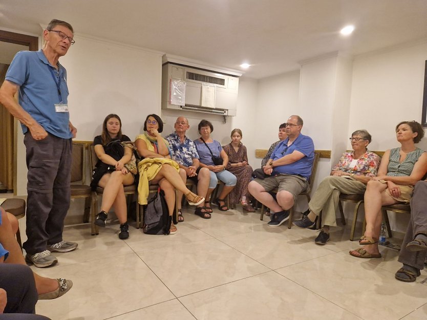 Sicher im Hotel - am Tag nach der Ankunft mussten sich die Touristen in Sicherheit bringen (Foto: Hauke Meinhold)