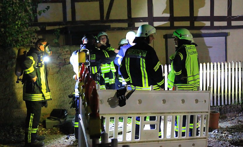 Feuerwehreinsatz in Wolkramshausen (Foto: S.Dietzel)