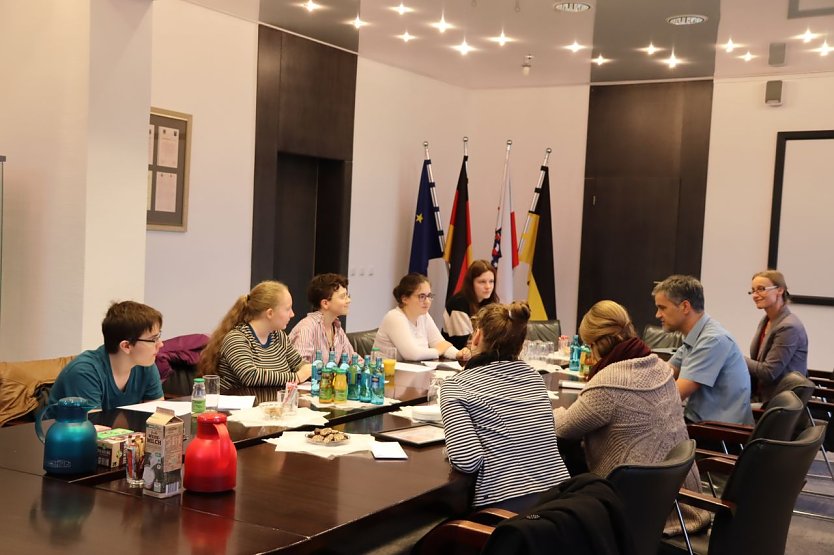 Der Kinder- und Jugendstadtrat zu Gast im Rathaus (Foto: Stadt Nordhausen)