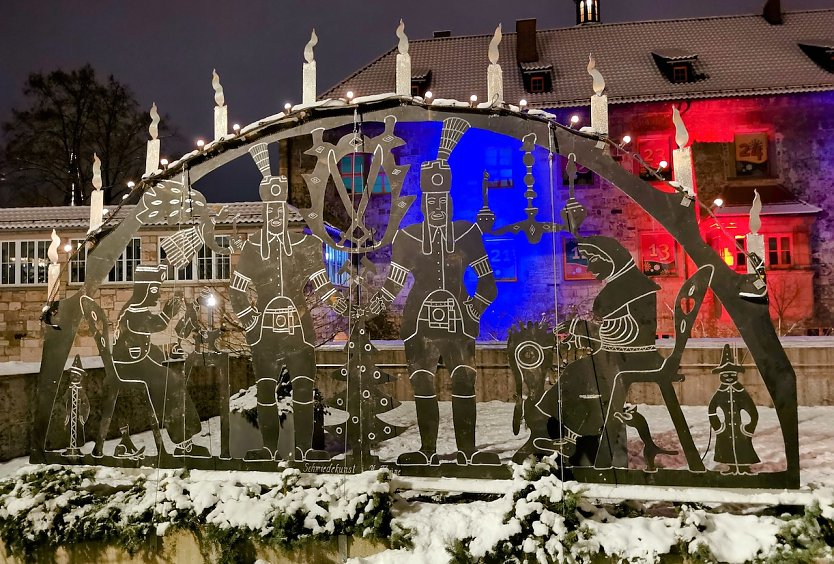 Bild: Lichterbogen auf dem Nordh&auml;user Weihnachtsmarkt