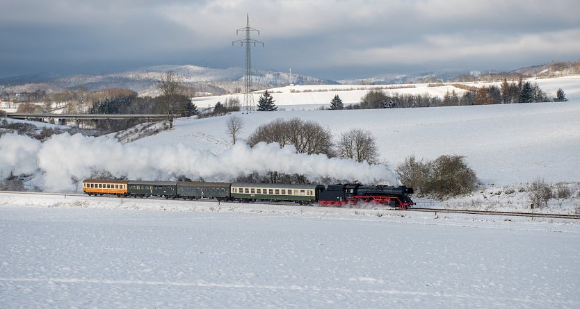 Bild: 41 1144 der IGE Werrabahn am 2.12.2023