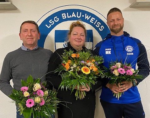 Der neue Vorstand der LSG blau-Wei&szlig; Gro&szlig;wechsungen (Foto: privat)