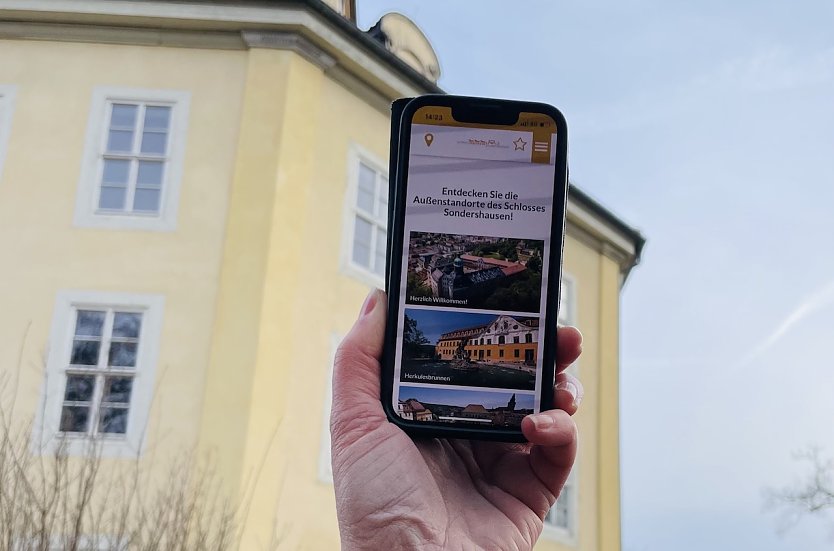 Neuer Multimedia-Guide f&uuml;r Schlossgel&auml;nde in Sondershausen (Foto: Janine Skara)