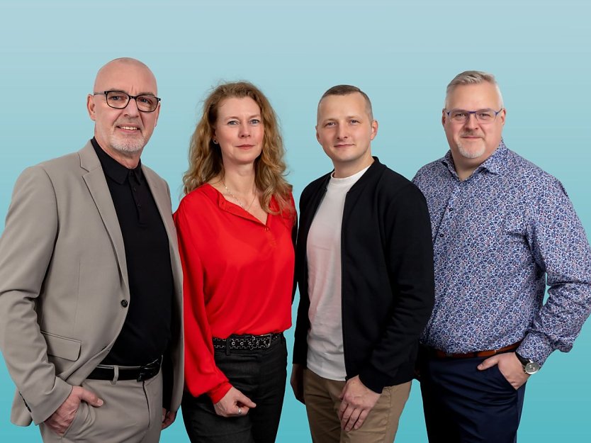 v.l.: Andreas Trump, Birgit Scholz, Christian V&ouml;lkel, Steffen Iffland (Foto: CDU Nordhausen)