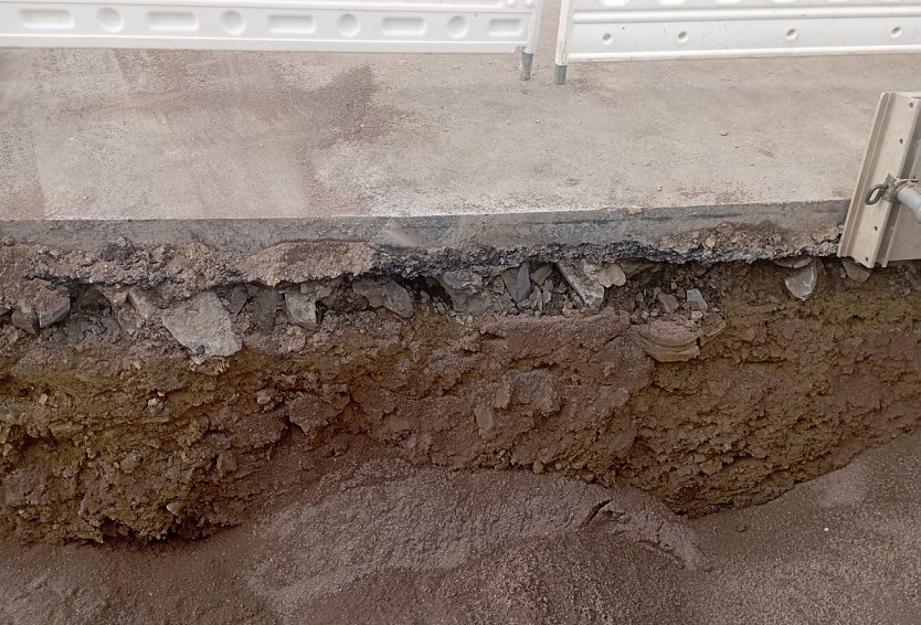 So sieht die Stra&szlig;e aus... (Foto: privat)