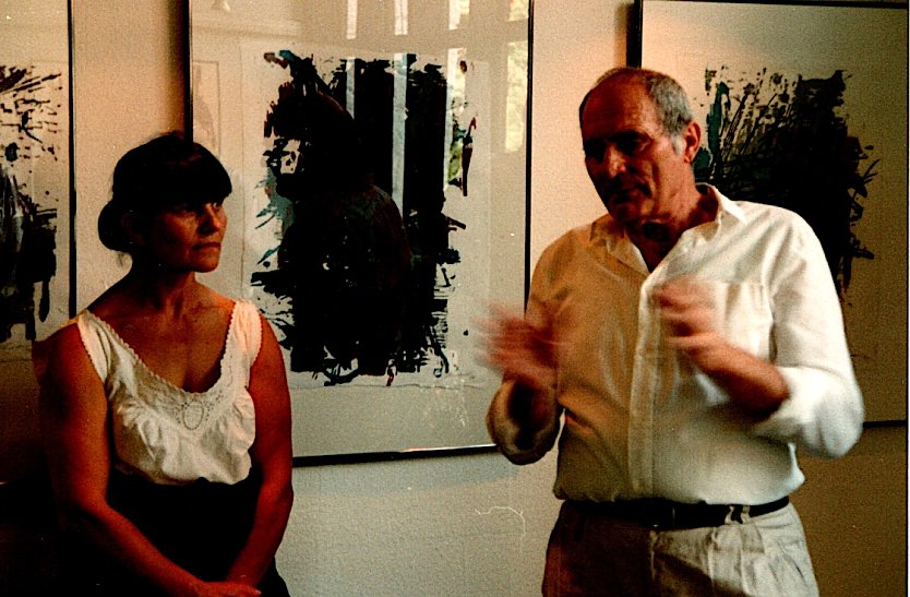 Jutta und Heinz Scharr in der Klostergalerie in Utterode (Foto: H.Kneffel)