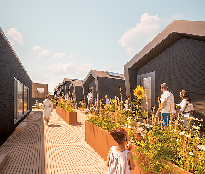 So in etwa soll das Parkdeck aussehen, wenn alles fertig ist (Foto: Heck Unternehmensgruppe)