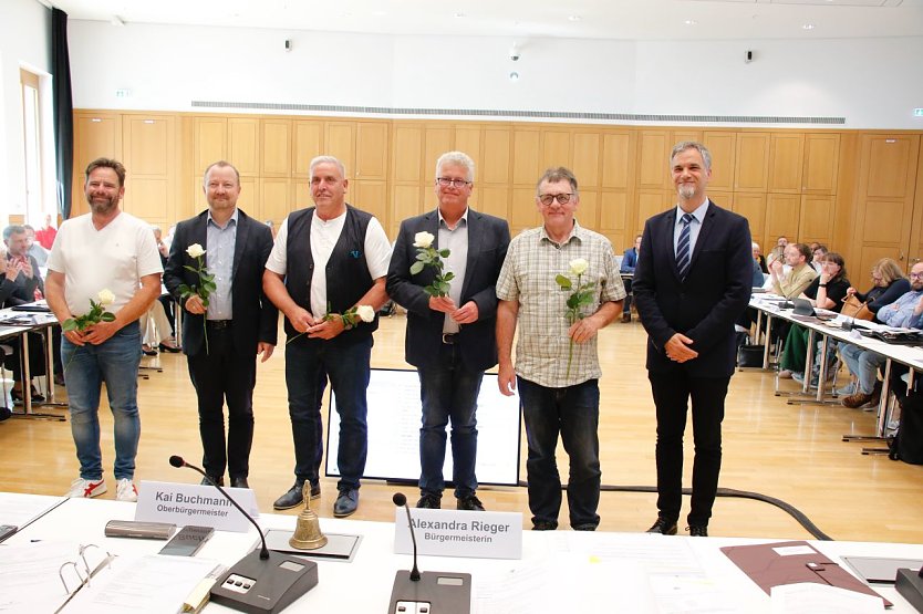 Die neuen Ortsteilb&uuml;rgermeister der Stadt Nordhausen (Foto: agl)